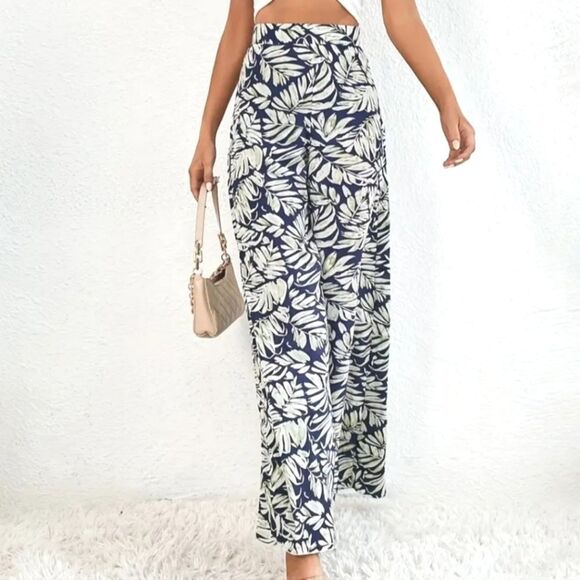 Tropical boho palazzo Pants sx XXL - Picture 7 of 12